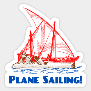 Plane Sailing Sticker